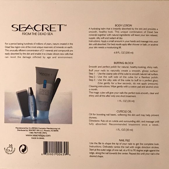 SEACRET NAIL CARE COLLECTION - New In Box - OCEAN SCENT - Picture 2 of 10